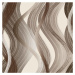 Forbyt, Závěs dekorační nebo látka, OXY Vlny, hnědý, 150 cm
