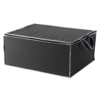 Compactor textilní úložný box na 2 peřiny 55 x 45 x 25 cm – černý