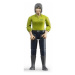 BWORLD 60405 Figurka Žena - zelená košile, tmavé kalhoty