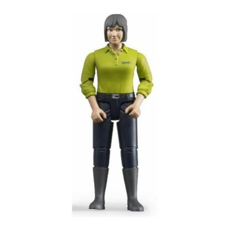 BWORLD 60405 Figurka Žena - zelená košile, tmavé kalhoty Brüder Mannesmann