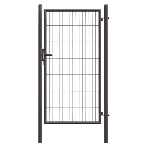 Floraworld Jednokřídlá branka pro plot z drátěných panelů, antracit, 175 x 100cm