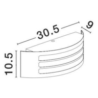 NOVA LUCE venkovní nástěnné svítidlo ZENITH tmavě šedý hliník bílý akrylový difuzor E27 1x12W 22