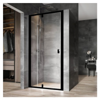 Ravak Nexty NDOP2-110 černá+Transparent, sprchové otevírací dveře 110 cm s pevným dílem