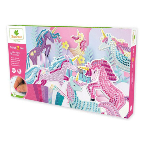 Sycomore Stick & Fun - XXL kreativní sada - mozaika - jednorožci