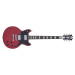 D'Angelico Double Cutaway Solid Body Oxblood