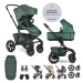 EASYWALKER Kočárek kombinovaný Jimmey Pine Green XXL AIR + RWS