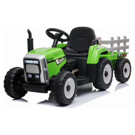 Mamido  Mamido Elektrický traktor s vlečkou Blow zelený