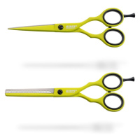 Kiepe Neon Scissor Set - set nůžek na stříhání 5.5" a efilačních nůžek, 5,5" 2480.2 (5