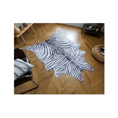 Kusový Fau× Animal Zebra Print Black/White 155×190 tvar kožešiny cm Zala Living-Hanse Home koberce