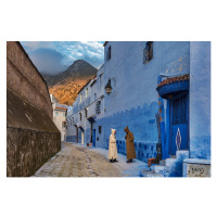 Fotografie Small colorful streets in Medina of Chefchaouen, Izzet Keribar, ×  cm