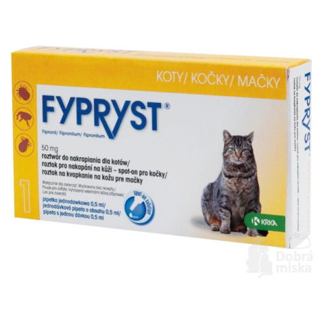 Fypryst Spot-on Cat sol 1x0,5ml 2 + 1 zdarma