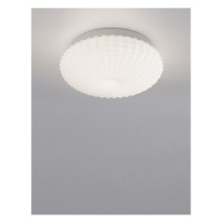 NOVA LUCE stropní svítidlo CLAM bílé sklo bílý kov E27 2x12W 230V IP44 bez žárovky 9738256