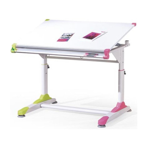HALMAR Dětský rostoucí psací stůl Collorido zelený/ růžový