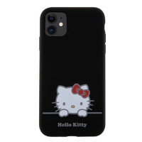 Hello Kitty Liquid Silicone Daydreaming Logo Zadní Kryt pro iPhone 11 Black