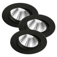 Nordlux LED podhledové svítidlo Fremont 2 700 K, 3ks černá