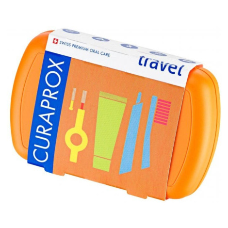 Curaprox Travel set oranžový Cestovní sada pro ústní hygienu 1 ks