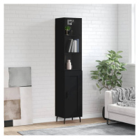 vidaXL Skříň highboard černá 34,5 x 34 x 180 cm kompozitní dřevo