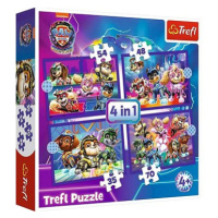 Trefl Puzzle Tlapková patrola: Hrdinové 4 v 1 (35, 48, 54, 70 dílků)