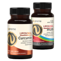 Nupreme Liposomal Curcumin + Liposomal Multivitamin 2 x 30 kapslí