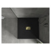 MEXEN/S Hugo sprchová vanička SMC 100 x 100, černá, krytka zlatá 42701010-G