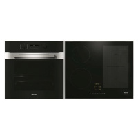 MIELE H 2861-1 B CleanSteel 125 Edition + MIELE KM 7466 FR 125 Edition