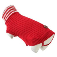 Obleček svetr rolák pro psy Dublin červený 35cm Zolux