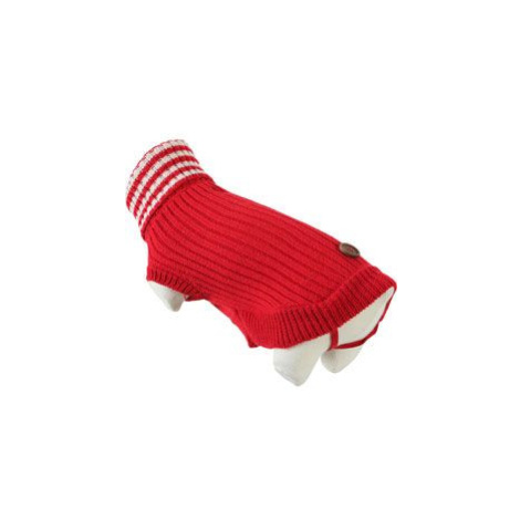Obleček svetr rolák pro psy Dublin červený 35cm Zolux