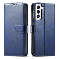 Magnet Case elegantní knížkové pouzdro na Samsung Galaxy S22 PLUS 5G blue