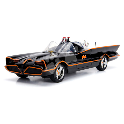 Autíčko Batman Classic Batmobile Jada kovové se světlem se 2 figurkami délka 28 cm 1:18