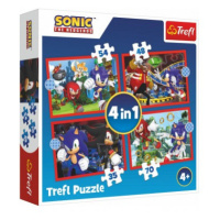 TREFL Sonic Dobrodružná jízda 4v1 35,48,54,70 dílků