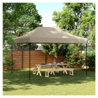 vidaXL Skládací party stan pop-up taupe 410 x 279 x 315 cm