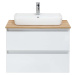 Bílá závěsná skříňka bez umyvadla 75x53 cm Set 360 - Pelipal