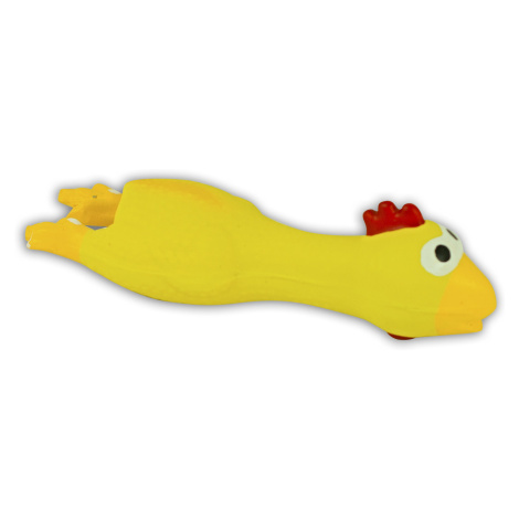 Akinu Kuře žluté hračka pro psa latex 18 cm