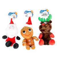 Duvo+ Vánoční hračka - Plyšové figurky 16 × 28 × 9 cm mix barev