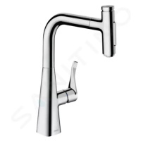 HANSGROHE M71 Dřezová baterie M7117-H240 s výsuvnou sprškou, sBOX, chrom 73817000