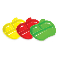 Munchkin - Set barevných dělených talířů ve tvaru jablka 3ks