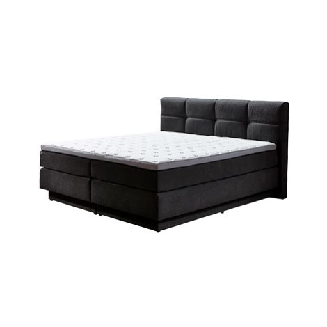SUN GARDEN Kontinentální postel Portage BX2110, včetně topperu, 160 × 200 cm tmavě šedá