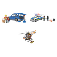 Playtive Policejní vůz / Rodinný vůz / Hasičský vrtulník