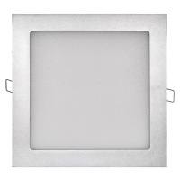 LED podhledové svítidlo PROFI stříbrné, 22,5 x 22,5 cm, 18 W, neutrální bílá