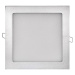 LED podhledové svítidlo PROFI stříbrné, 22,5 x 22,5 cm, 18 W, neutrální bílá