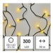 Vánoční řetěz EMOS ZY1603T kuličky 30m teplá bílá časovač