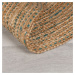 Flair Rugs koberce AKCE: 180x180 (průměr) kruh cm Kusový koberec Capri Jute Natural/Blue kruh - 