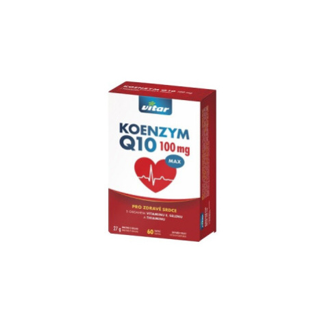 Vitar Koenzym Q10 100mg+Se+vit.E+thiamin cps.60 Vitar Veteriane