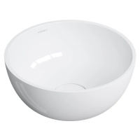 OMNIRES SHELL M+ umyvadlo na desku, O35 cm, bílá lesk SHELL350UNBP