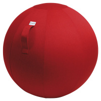 VLUV Sedací míč LEIV, potah z tkaniny se vzhledem plátna, 700 - 750 mm, rubínová