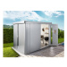 Zahradní domek NEO 3C, stříbrná, dvoukřídlé dveře BH82011