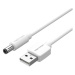 Vention USB to DC 5.5mm Power Cord 1.5m White Tuning Fork Type