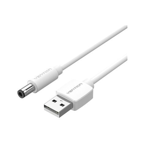 Vention USB to DC 5.5mm Power Cord 1.5m White Tuning Fork Type