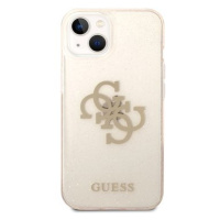 Guess TPU Big 4G Full Glitter Zadní Kryt pro iPhone 14 Plus Gold