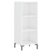 vidaXL Skříň highboard bílá s vysokým leskem 34,5x34x180 cm kompozit